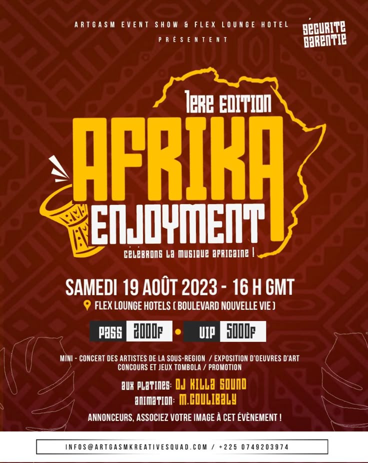 Affiche événement Afrika Enjoyment